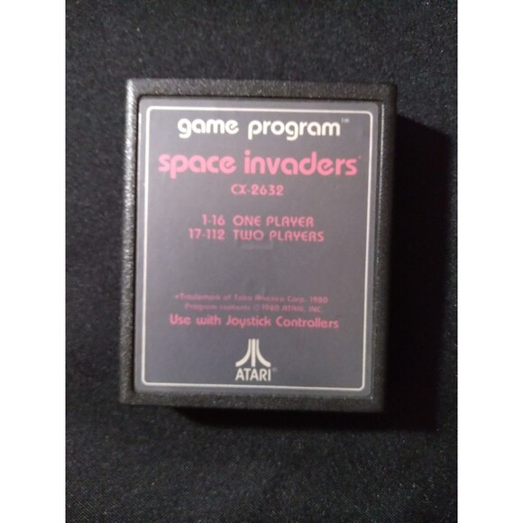 Space Invaders "Text Label" (Atari 2600, 1980) - Picture 2 of 7
